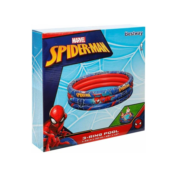 BESTWAY ŞİŞME HAVUZ SPİDERMAN 122X30CM KZLBW98018	1403 3874 - Resim 3
