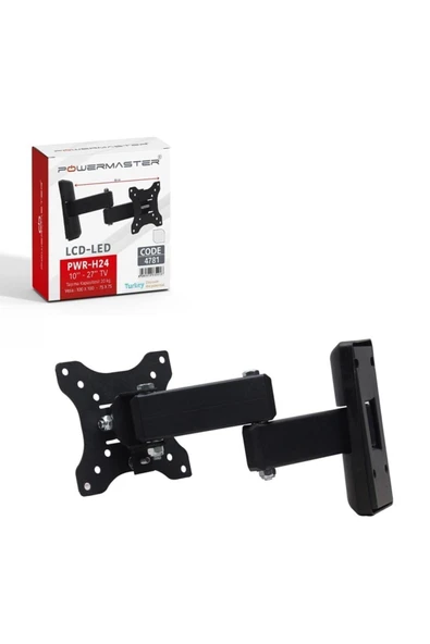 xmldünyası POWERMASTER PWR-H24 10 - 27 ÇİFT KOLLU KİLİTLİ HAREKETLİ DUVAR ASKI APARATI - 2