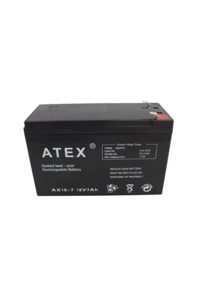ATMACA AV STORE Atex Ax12-7 12v 7ah Akü