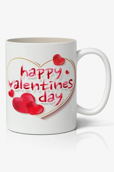 Sevgililer Günümüz Kutlu Olsun Baskılı Kupa Bardak Mod7 ürün görseli 1