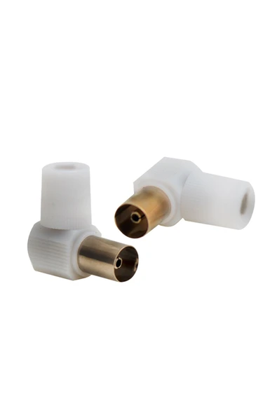 SKY TOPTAN 60 OHM L DİŞİ BEYAZ ANTEN FİŞİ