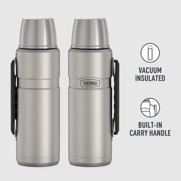 Thermos SK2010 Stainless King Large 1.2L - Matte Stainless Steel - 3