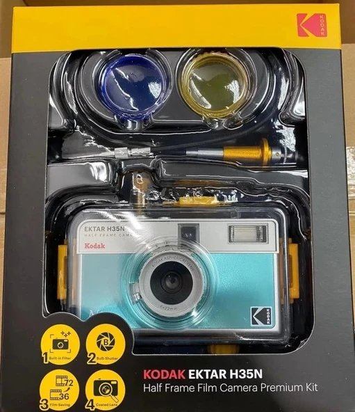 KODAK EKTAR H35N Yarı Çerçeveli Fotoğraf Makinesi - Premium Kit - 9