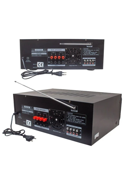 Kapamarka MAGICVOICE MV-550 2X100 WATT USB/SD/UK BALANS BT/FM 4 MİK. GİRİŞLİ 4 HOP. ÇIKIŞLI STREO TRAFOSUZ MI - 3