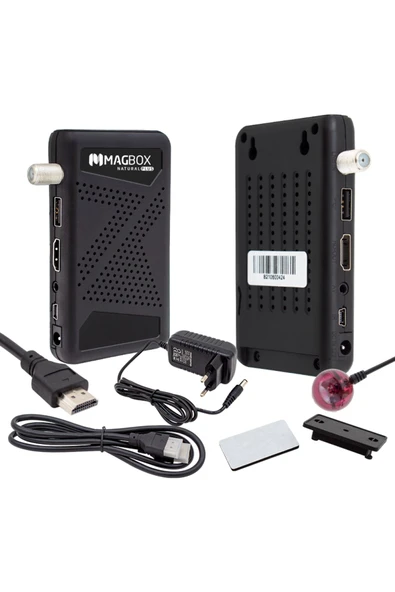 Kapamarka MAGBOX NATURAL PLUS FULL HD + USB MİNİ HD UYDU ALICISI TKGSLİ + YOUTUBELU - 2