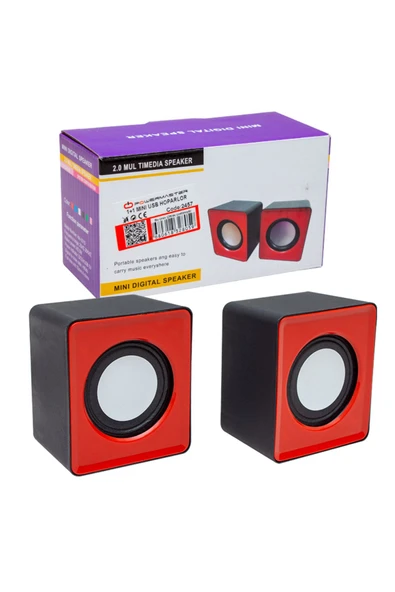 Kapamarka MAGICVOICE T-001 3 WATT 1+1 MİNİ USB HOPARLÖR KARE MODEL - 2