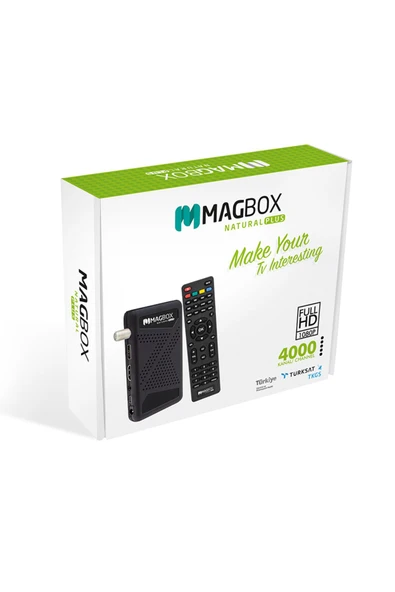 İsmiyle Al MAGBOX NATURAL PLUS FULL HD + USB MİNİ HD UYDU ALICISI TKGSLİ + YOUTUBELU (4767) - ISL4212-6846 - 3