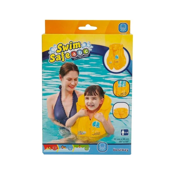 BESTWAY BERMUDA CAN YELEĞİ SARI 51X46CM (ESKİ MODEL) KZLBW32034ED 5761 - 3