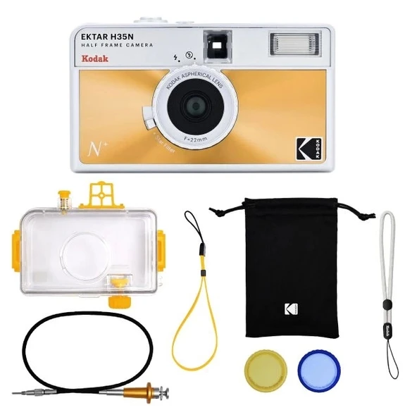 KODAK EKTAR H35N Yarı Çerçeveli Fotoğraf Makinesi - Premium Kit - 8