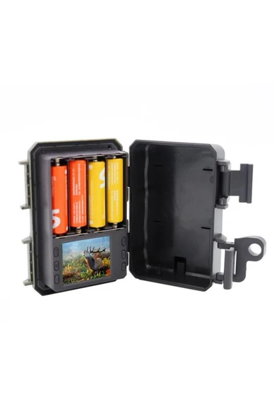 DİMA OFFİCİAL Kh-661 20mp 1080p 22 Led Pır Sensörlü Mini Fotokapan Kamuflaj Kamera - 2