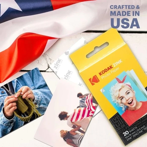 Kodak x Barbie Printomatic Tam Renkli Anında Baskı Dijital Fotoğraf Makinesi - Hediye Paketi - 10