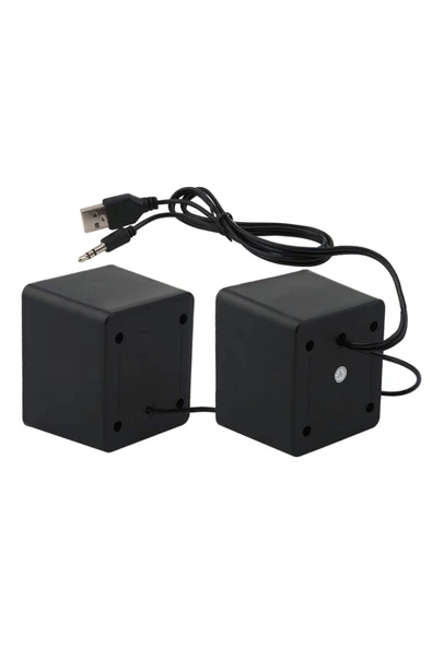 Kapamarka MAGICVOICE T-001 3 WATT 1+1 MİNİ USB HOPARLÖR KARE MODEL - 3