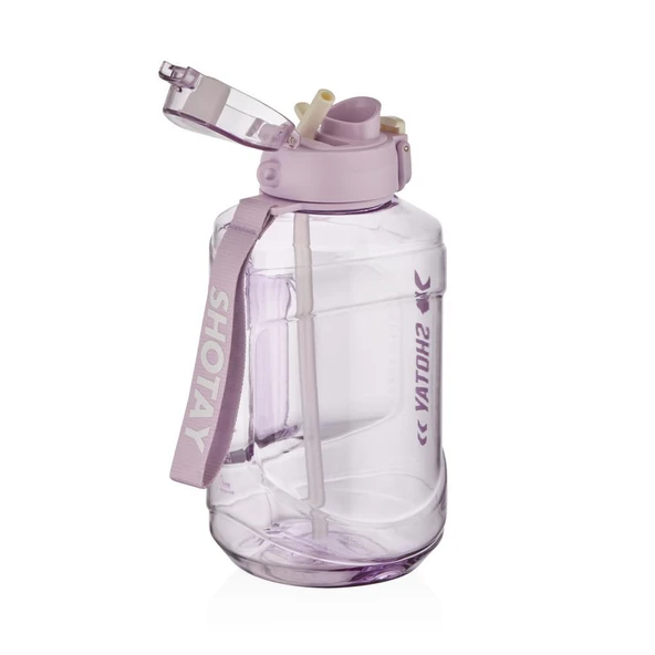 Shotay Medium Barrel Su Matarası Tritan Geniş Mor 1600Ml - 2