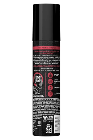 TRESemme Keratin Smooth No:3 Elektriklenme Karşıtı Sabitleyici Saç Spreyi 198GR - 2