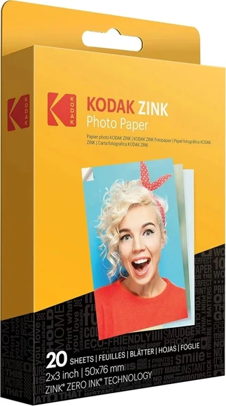 KODAK Printomatic Tam Renkli Anında Baskı Dijital Fotoğraf Makinesi - Başlangıç ​​Paketi Gri Başlangıç Paketi