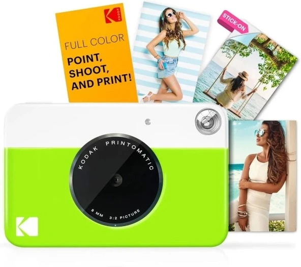 KODAK Printomatic Tam Renkli Anında Baskı Dijital Fotoğraf Makinesi - Başlangıç ​​Paketi - 8