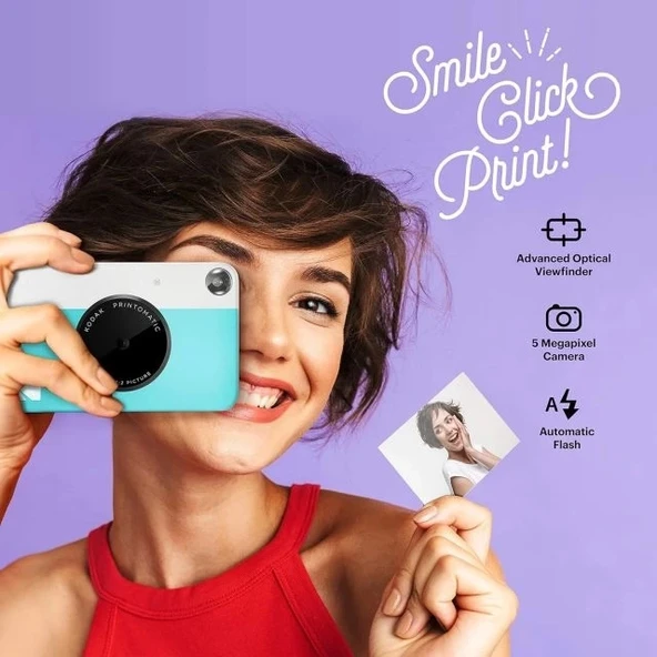 KODAK Printomatic Tam Renkli Anında Baskı Dijital Fotoğraf Makinesi - 5