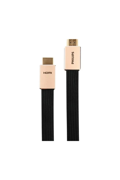 Philips SWV8100/93 High Speed 18Gbps 8K Ultra HD 3D HDR10+ 1.5 Metre HDMI 2.0 Yassı Örgülü Kablo - 3