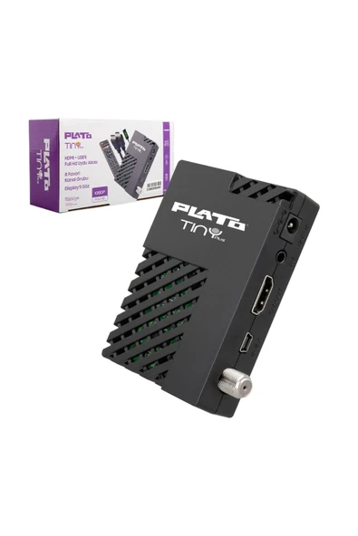 ALLTURCO PLATO TINY PLUS TEK USBLİ WIFI DESTEKLİ HD UYDU ALICISI (4825) - 2