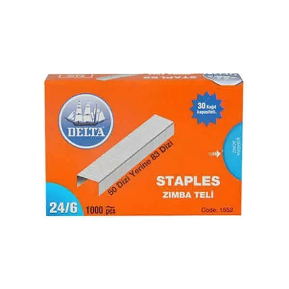 Delta 1000 Lİ 24/6 Zımba Teli Beyaz 1552 - 3