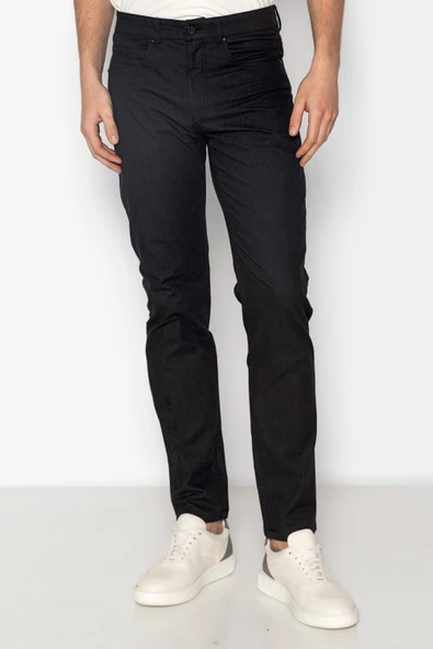 Erkek Regular Fit Rahat Normal Bel Denım Görünümlü Likralı Kot Pantolon