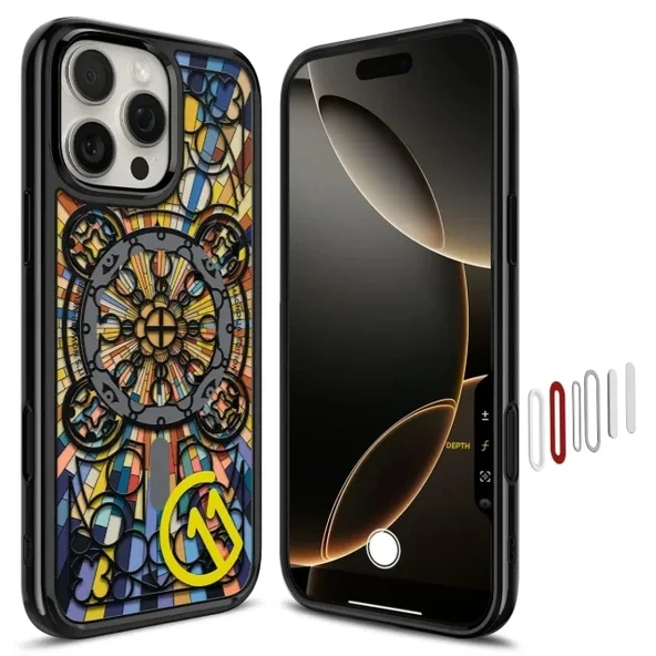 Spigen Ultra Hybrid T MagFit [Kamera Buton Korumalı] iPhone 16 Pro Max Kılıf iPhone 16 Pro Max c11 Magnolia