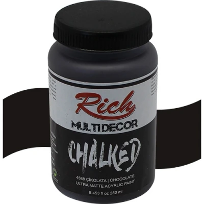 Rich Multi Decor Chalked Boya 250 ml Çikolata 4588 - Resim 3