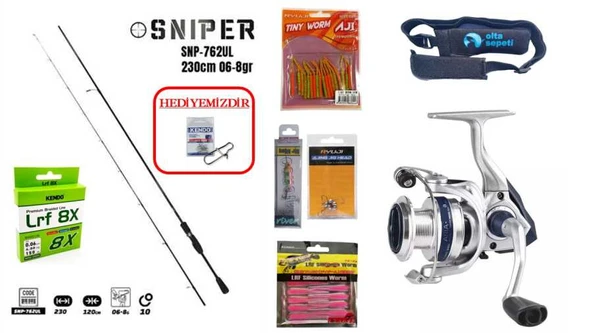 Fujin Sniper 230cm 0.6-8g & Okuma Aria 1000A LRF Seti