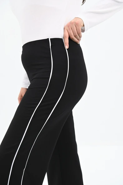 Kadın Büyük Beden Şeritli Tayt Pantolon 6321-25 - 8