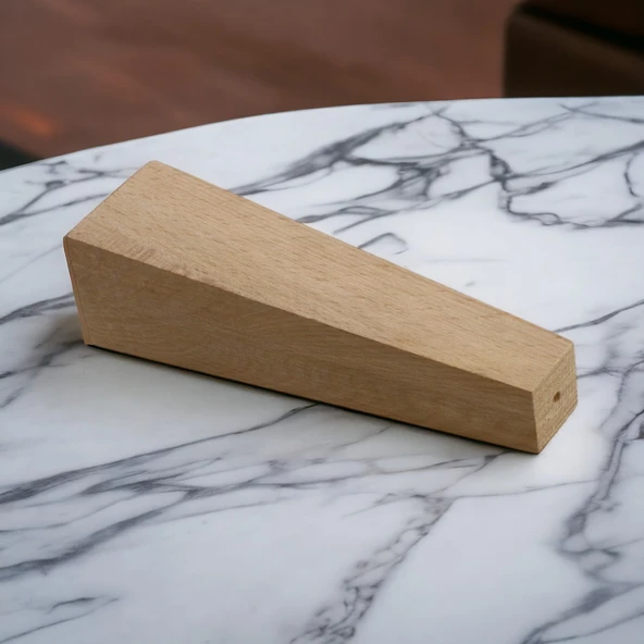 Ahşap Ayak 20 cm Kare Bağlantı Aparatı Dahil Mobilya Koltuk Kanepe Sehpa Masa Ayağı Ayakları Boyasız - 8