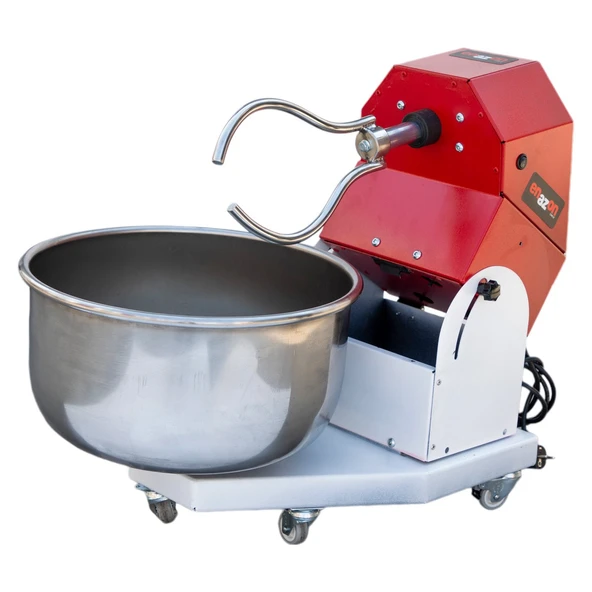 35 Kg  Hamur Yoğurma Makinesi Paslanmaz Devrilir Çıkar Kazan 0,55 Kw 25 Kg Un 35 Kg Hamur - Resim 3