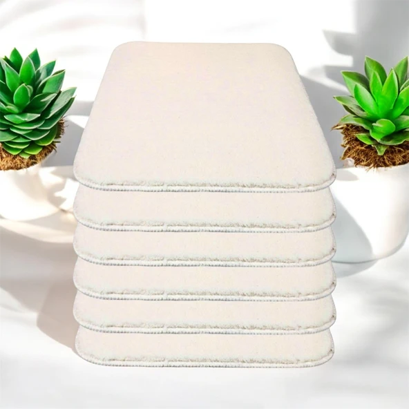 My Evilla Kaymaz Sandalye Minderi 6'lı 40x40 Krem - 3