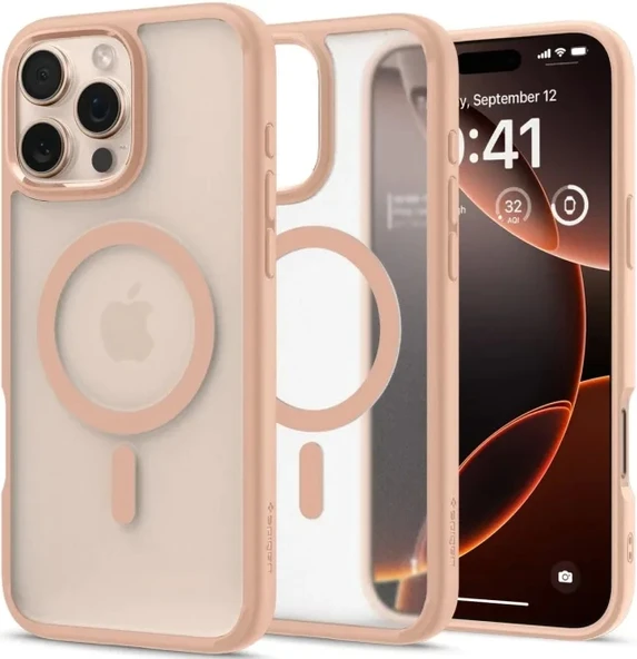 Spigen Ultra Hybrid MagFit iPhone 16 Pro Max Kılıf iPhone 16 Pro Max	 Frost Rose Titanium