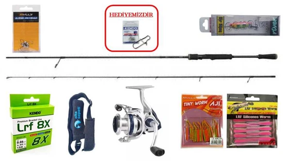 DAM Yagi Ultra Light Jig 210 cm 2-12 gr & Okuma Aria 1000A LRF Seti