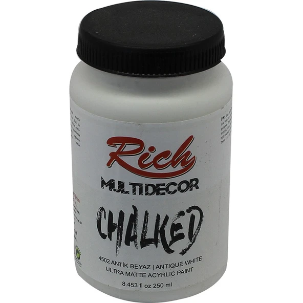 Rich Multi Decor Chalked Boya 250 Ml Antik Beyaz 4502 ürün görseli 1