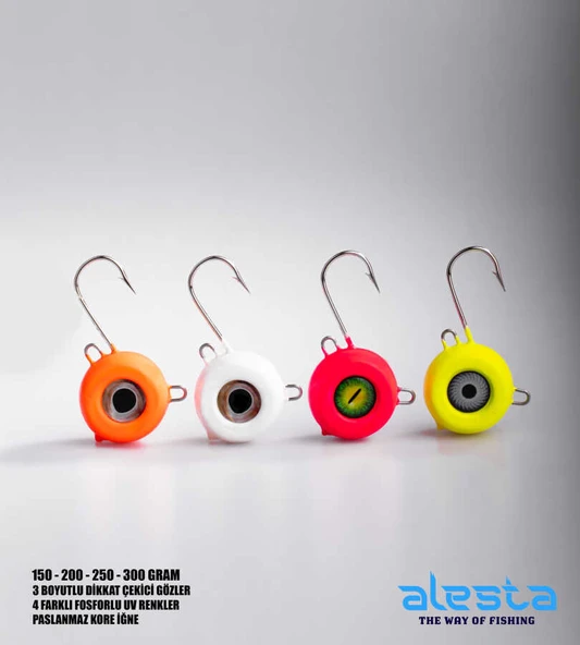 TENYA JIGHEAD 300G X6049 PEMBE GLOW - 6