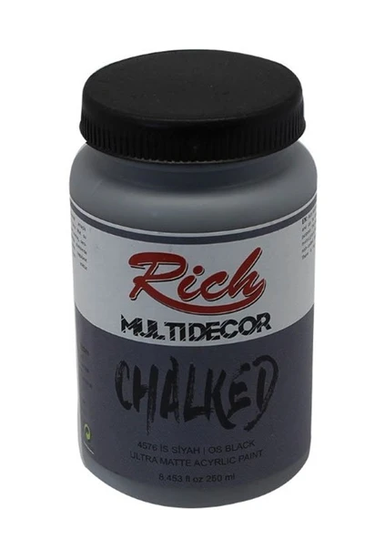 Rich Multi Decor Chalked Boya 250 ml İs Siyah 4576