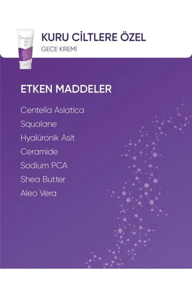 C'enta Beauty Kuru Ciltlere Özel Gece Kremi 50ml - 2