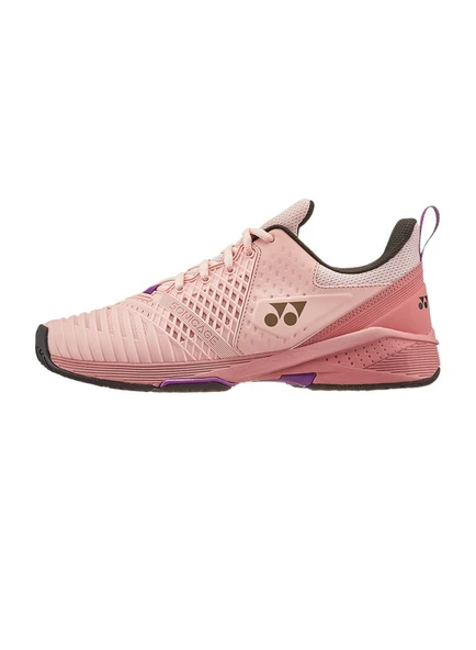 Yonex Sonicage 3 Toprak & Sert Kort Açık Pembe Kadın Tenis Ayakkabısı - 2