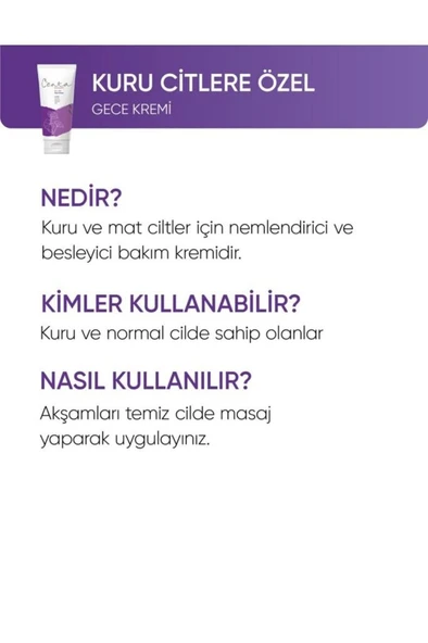 C'enta Beauty Kuru Ciltlere Özel Gece Kremi 50ml - 4