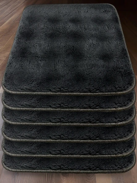 My Evilla Bubble Kaymaz Sandalye Minderi 6'lı 40x40 Antrasit - 3