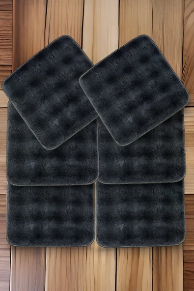 My Evilla Bubble Kaymaz Sandalye Minderi 6'lı 40x40 Antrasit