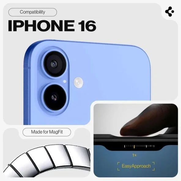Spigen iphone 15 Pro Max Manyetik Tough Armor MagFit Kılıf - 1
