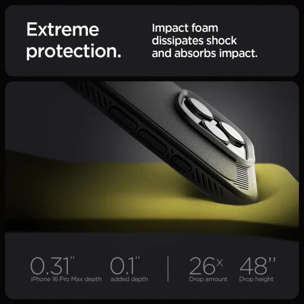 Spigen Rugged Armor MagFit iPhone 16 Pro Max Kılıf - 6