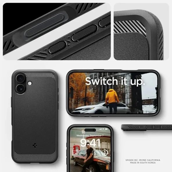 Spigen Rugged Armor MagFit iPhone 16 Plus Kılıf - 9