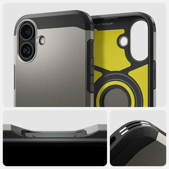 Spigen iPhone 15 Plus MagFit Manyetik Tough Armor Kılıf - 9