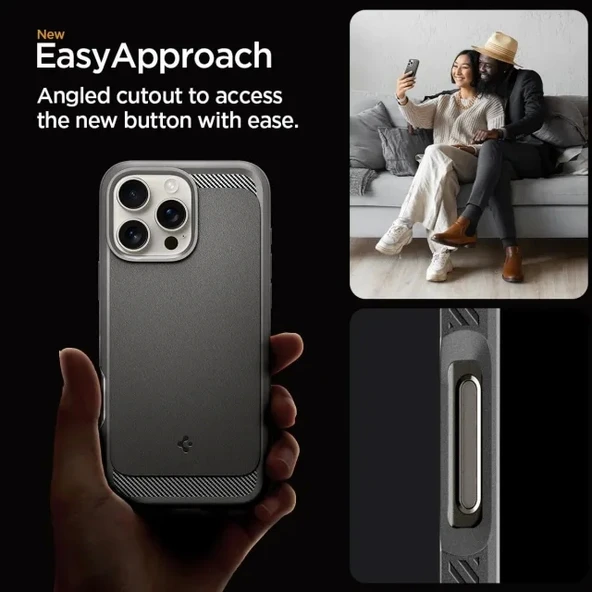 Spigen Rugged Armor MagFit iPhone 16 Pro Max Kılıf - 8