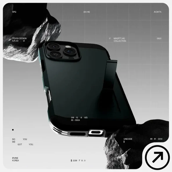 Spigen iPhone 15 Plus MagFit Manyetik Tough Armor Kılıf - 4