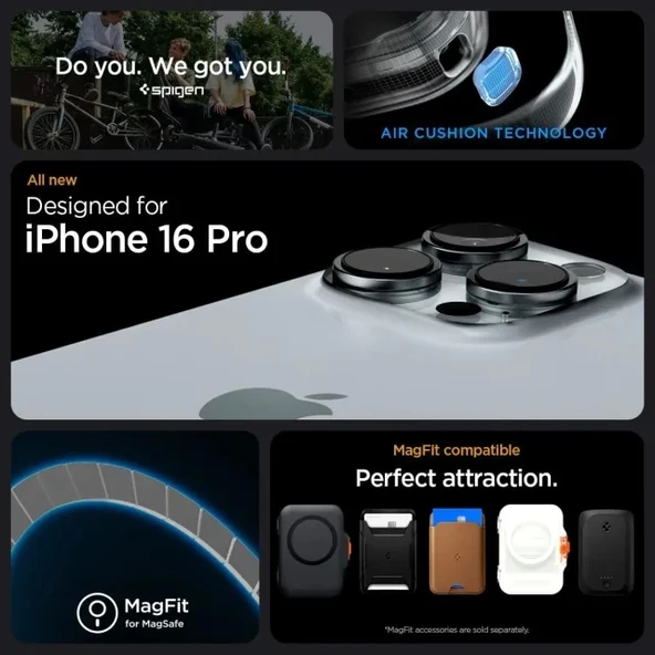 Spigen Rugged Armor MagFit iPhone 16 Pro Kılıf - 3