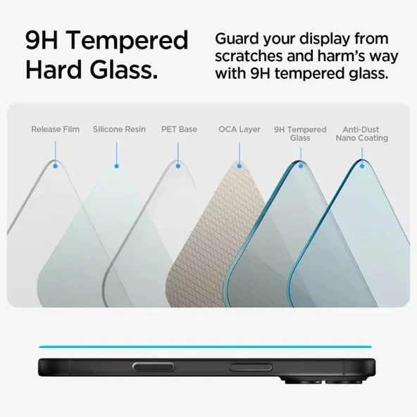 Spigen iPhone 15 Plus Temperli [GlasTR EZ FIT] Cam Ekran Koruyucu - 2